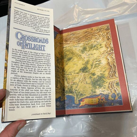 Crossroads of Twilight Robert Jordan Book 10 Wheel of Time 1st Edition 1st Print - Picture 2 of 12